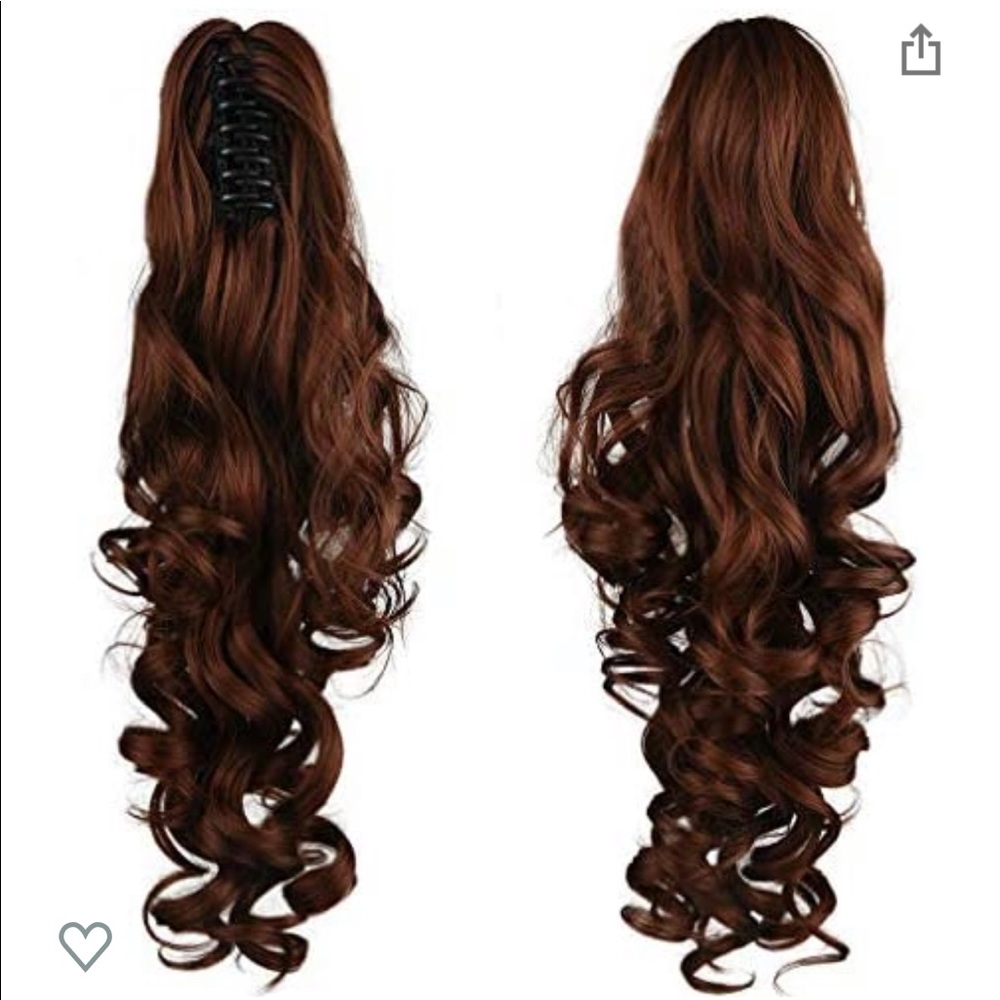 Ponytail extension hair clip